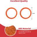 Linskip for 2024-2025 Jeep Wrangler JL 4XE & Gladiator JT Dashboard Air Vent Rings, Air Vent Covers Compatible with Sport, Rubicon, Sahara, Willys, Rubicon, Interior Accessories(Orange)
