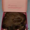 TYQ Hair Toppers for Women with Thinning Hair 14 Inch, 360° 3D Synthetic Curly Wavy Wispy Clip in Bangs(Coffee Brown)