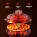 VEVOR Pizza Oven, 14 in Electric Pizza Maker, 1600W Electric Pizzas Cooker with Cordierite Stone, 5-Mode Temperature Control, Viewing Window for Precise Cooking, Heats up to 698 F, for Home Kitchen, 14 Inch Upgrade