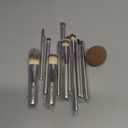 Travel Makeup Brush Set BS-MALL 14 Pcs with 1 Pcs Makeup Sponge  Essential Foundation Powder Concealers, Eye Shadows, Blush Makeup Brushes with Travel Makeup Case (Champagne)