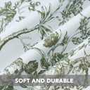 H.VERSAILTEX Blackout Curtains 96 Inch Length 2 Panels Set, Floral Print Drapes Farmhouse for Living Room, Grommet Room Darkening Curtains Vintage Boho Window Treatment(2 Panels, Sage)