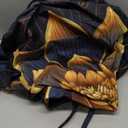 Papasan Cushion Cover Only, Water Resistant Papasan Chair Cushion Cover for Outdoor lndoor,Skin-Friendly Soft Machine Washable Unfading Zippered Cover (Lotus Pattern, 55in)