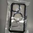 Defender for Clear iPhone 14 Pro Max Case with Belt Clip Holster, Compatible with MagSafe, Anti-Yellowing, Full-Body Phone Cover for iPhone 14 Pro Max Case (Clear & Black)