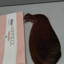 Lace Front Hair Toppers with Band for Women 5.5x4 Pre-cut Closed Lace Hairline Synthetic Straight Hair Wear and Go Glueless Toppers for Beginners Red Vino