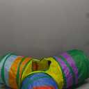 Tempcore Pet Cat Tunnel Tube Cat Toys 3 Way Collapsible, Cat Tunnels for Indoor CatsKitty Tunnel Bored Cat Pet Toys Peek Hole Toy Ball Cat, Puppy, Kitty, Kitten, Rabbit Rainbow