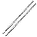 2-Pack SDS Plus Masonry Drill Bits 1/2 Inch x 12 Inch Long Rotary Hammer Drill Bits Carbide Tipped for Concrete Brick Cement Stone Block.