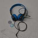 JLab JBuddies Folding Kids Wired Headphones, Toddler Headphones, Noise Isolation, Kids Safe, Volume Limiting Headphones, Headphones for Children, Gray/Blue
