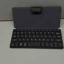 Doohoeek Universal Bluetooth Keyboard for Samsung Galaxy Z Fold, iPad mini 7 2024 & Phones, Dual Bluetooth Mini Keyboard with Any-Angle Kickstand & Leather Cover for Android, Windows and iOS (Black)