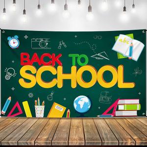 KatchOn, Welcome Back to School Banner - XtraLarge, 72x44 Inch | Back to School Backdrop | First Day of School Banner | Welcome Back Bulletin Board | Welcome Back to School Decorations for Classroom