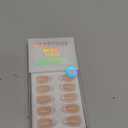 BTArtbox French Tip Press On Nails - White Press On Nails Almond, Short Fake Nails with Nail Glue, Fit Perfectly & Natural Reusable Stick on Nails in 16 Sizes, Mermaid