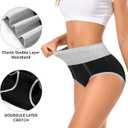 Cotton Underwear High Waisted Womens Full Coverage Ladies Comfy Panties (Regular & Plus Size) (XXL)