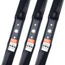 942-05056A ZT1-54 Mower Blades with 6 Star Hole for Cub Cadet Ultima ZT2-54 XT1-54 XT2-54 Zero Turn Troy Bilt Mustang 54 inch Cut Deck Lawn Tractor Repalce 942-05056-X (High Lift)