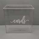 10 Acrylic Card Box - Wedding Card Box for Reception, Birthday, Party, Money Box, Wishing Well, Graduation Party, Elegant Large Clear Card Box-ACB001