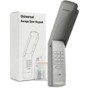 Universal Garage Door Opener Keypad Wireless Keypad Keyless Entry Compatible with LiftMaster Chamberlain Craftsman Genie Overhead Linear Wayne Dalton Garage Door Opener Remote Learn Button Dip Switch