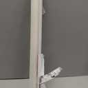 Mom's Choice Awards Winner - 110 Inch Extra Wide Baby Gate for Large Openings Retractable Baby Gates Indoor Outdoor Extra Long Dog Gate for Doorway Stair Gates for Kids or Pets Extra Large Dog Gate (White)