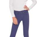 YMI Girls' YMI Jeans Girls' Stretch Skinny School Color Pants (14, Navy)