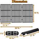 Genesis II E-410 Grill Parts Replacement for Weber Genesis II 400 Series II S-435 II LX E-410 II E-415 II SE410 GS4 66797 Flavorizer Bars 66097 Grates 66041 Heat Deflector Genesis 2 E-410 Grill Parts