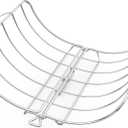 Onlyfire Turkey Roasting Rack, Stainless Steel Detachable Poultry Roaster Racks Rib Rack fits for 16x13Inch Roasting Pan, Big Green Egg and Kamado Joe Grills