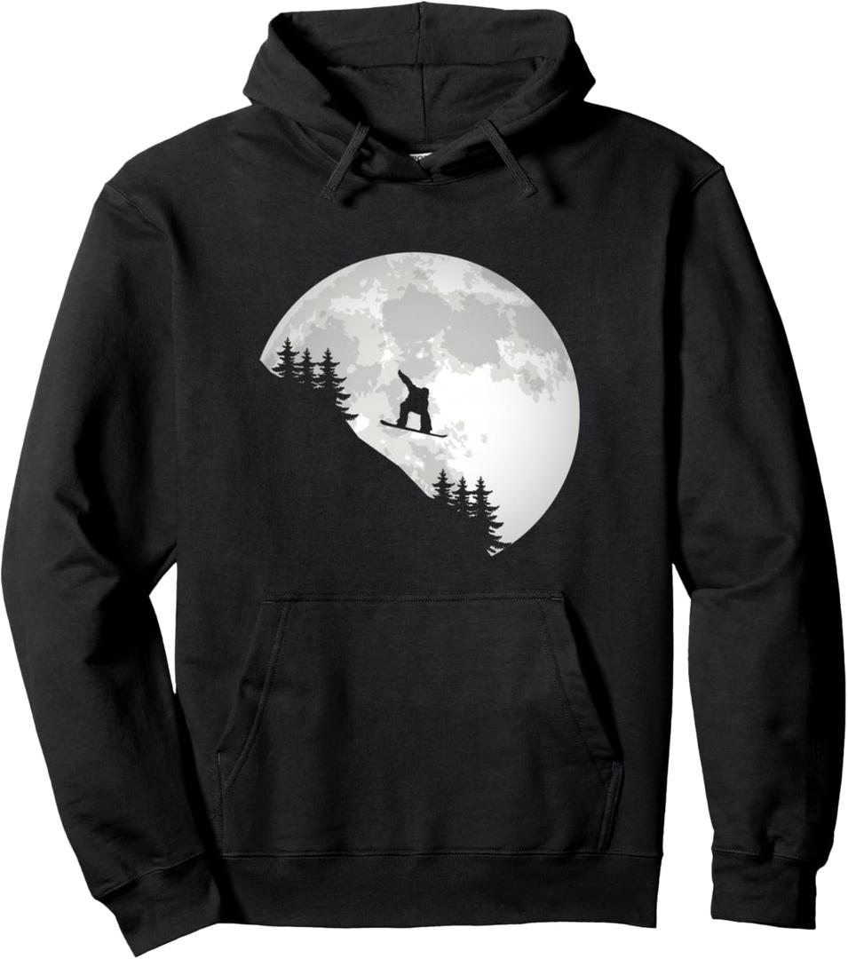 Snowboard Apparel - Snowboarding Snowboarder Snowboard Pullover Hoodie, M, Black