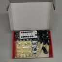 20PCS LED Christmas Tree Candles with Remote and Timer, Waterproof Battery Operated Flameless Flickering Taper Candle Lights, Warm White Electric Fake Candles for Christmas, Home Decoration (Ivory) (20PCS 0.6D x 3.75"H(3D))