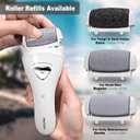 Electric Feet Callus Removers Rechargeable,Portable Electronic Foot File Pedicure Tools, Electric Callus Remover Kit,Professional Pedi Feet Care Perfect for Dead,Hard Cracked Dry Skin