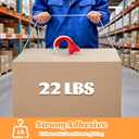 6-Pack Clear Packing Tape with Dispenser, 2.7mil x 1.88 Inches x 55 Yards Heavy Duty Packaging Tape, Strong Adhesive Packing Tape for Moving Boxes, Shipping, Mailing and Storages