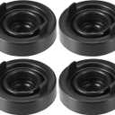 Motoforti Universal Automotive Headlight Dust Cover Headlight Dust Caps for Led, 80mm, Rubber, Black, 4pcs