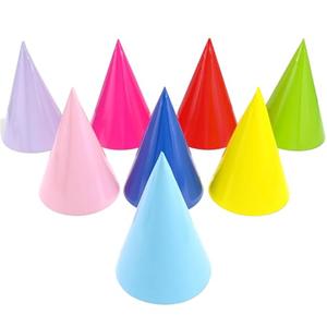 CANREVEL 11 PCS Pastel Party Hats for Adult, Rainbow Party Supply for Party Decorations, Party Headwear for Birthday|Celebration for Women Men
