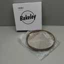 10-Inch Round Tart Pan with Loose Removable Bottom, Non-Stick Carbon Steel Quiche Pan for Oven Baking (Champagne Gold)