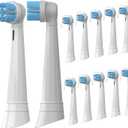 Replacement Toothbrush Head Compatible with Oral B IO, Replacement Heads for Oral B IO 3 4 5 6 7 7G 8 9 10 Series Electric Toothbrushes, White, 12 Count