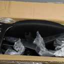 BestOffice | Ergonomic Office Chair | Mid-Back Swivel Desk Chair | Breathable Backrest & Lumbar Support | Adjustable Height | Sponge Seat | Rolling Wheels | Black | for Adults & Women