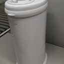 Ubbi Steel Diaper Pail, Odor Locking, No Special Bag Required, Award-Winning, Registry Must-Have, White