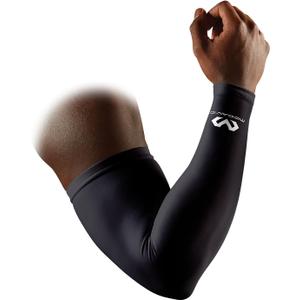 McDavid Compression Arm Sleeve, 50+ UV Skin Protection, Cooling Arm Sleeve for Sports (Large, Black)
