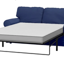 Heavy Cotton Ektorp Two Seater Sofa Bed Cover Replacement Compatible with IKEA Ektorp 2 Seater Sleeper Only, A Quality Sofa Slipcover Replacement (Deep Blue Cotton)