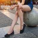 MUSSHOE Slip-on Womens Walking ShoesRound Toe Mesh SneakersComfortable Classic Casual Breathable Lightweight Loafers Flats for Mature Women Aged 30-60 (Black)