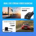 4G Live Video Dash Cam JC261, ADAS Front and Rear Camera, Built-in GPS Tracking Driving with SOS Alert, Fence Alert, 180-Day Playback, 24H Monitor Remotely