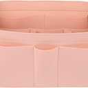 ZTUJO Purse Organizer Insert, Felt Bag Organizer For Handbag Purse Organizer, 6 Size (XLarge, Light Pink)