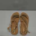 Soda Casual Sandals, Gold Size 6