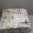 Boho Washable Area Rug 9x12, Spill-Proof Surface, Non-Slip Backin,Low Pile Faux Wool Large Printed Rugs for Living Room, Bedroom, Ding Room, Entryway and Home Decor(Beige, 9x12)