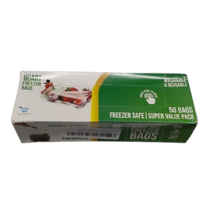 Freezer Bags Quart Size Resealable 50 count