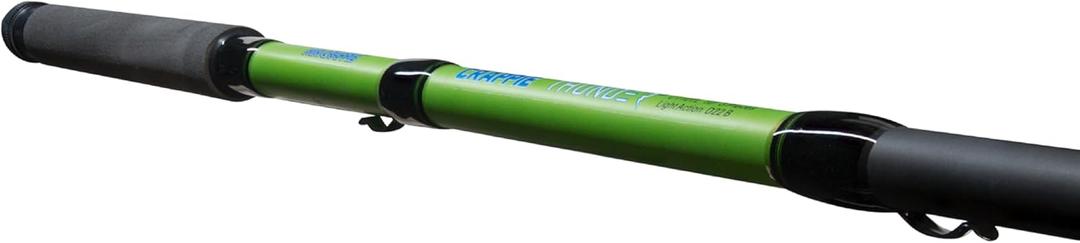 Lew's Crappie Thunder Telescopic Fishing Rod, Light Power, Fast Action, Premium Fiberglass Blank, EVA Foam Handle
