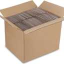 HORLIMER 8x6x6 Shipping Boxes Set of 40, White Corrugated Cardboard Mailer Box for Packing Small Business