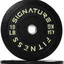 Fitvids Barbell 2-Inch Olympic Bumper Weight Plates Set – 10 lbs – Colored