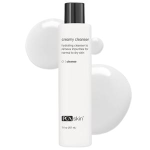 PCA SKIN Creamy Moisturizing Face Cleanser, Gentle Daily Face Wash for Dry and Sensitive Skin, Leaves Skin Feeling Soft and Smooth, Helps Remove Makeup, Dirt, and Impurities from Skin, 7.0 oz Bottle
