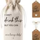 Cute Pregnancy Announcement Wine Bag Pregnancy Announcement for Grandparents Aunt Parents New Mom Dad Gift I Cant Drink This But You Can Pregnancy Reveal Ideas