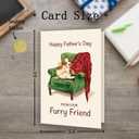 10 x Funny Father's Day Card for Dog Dad, Cute Fathers Day Gift from Doggy, Happy Fathers Day for Dog Owner, Humorous Father's Day Cards Gift for Dad