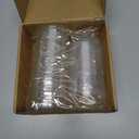 Patelai 50 Pcs Clear Plastic Mini Cupcake Container, Mini Cupcake Box Muffin Dome Muffin Single Container Box for Wedding Birthday Cheese Pastry Dessert Cake (Clear)