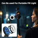 Tomat Pocket 3 Magnetic Mount Stand for DJI Osmo Pocket 3 Accessories Adapter Magnet Extension Suction Bracket Holder Vertical Surface, 180 Adjustable Handle with 1/4 Threaded