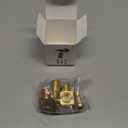 Pelopy 4 Pack Brass Grill Connectors for Big Buddy Heater 90 Degree Barstock Street Elbow Half Union Gas Adapter 3/8" Flare x 3/8" NPT Male Pipe for F273684 Propane Hose