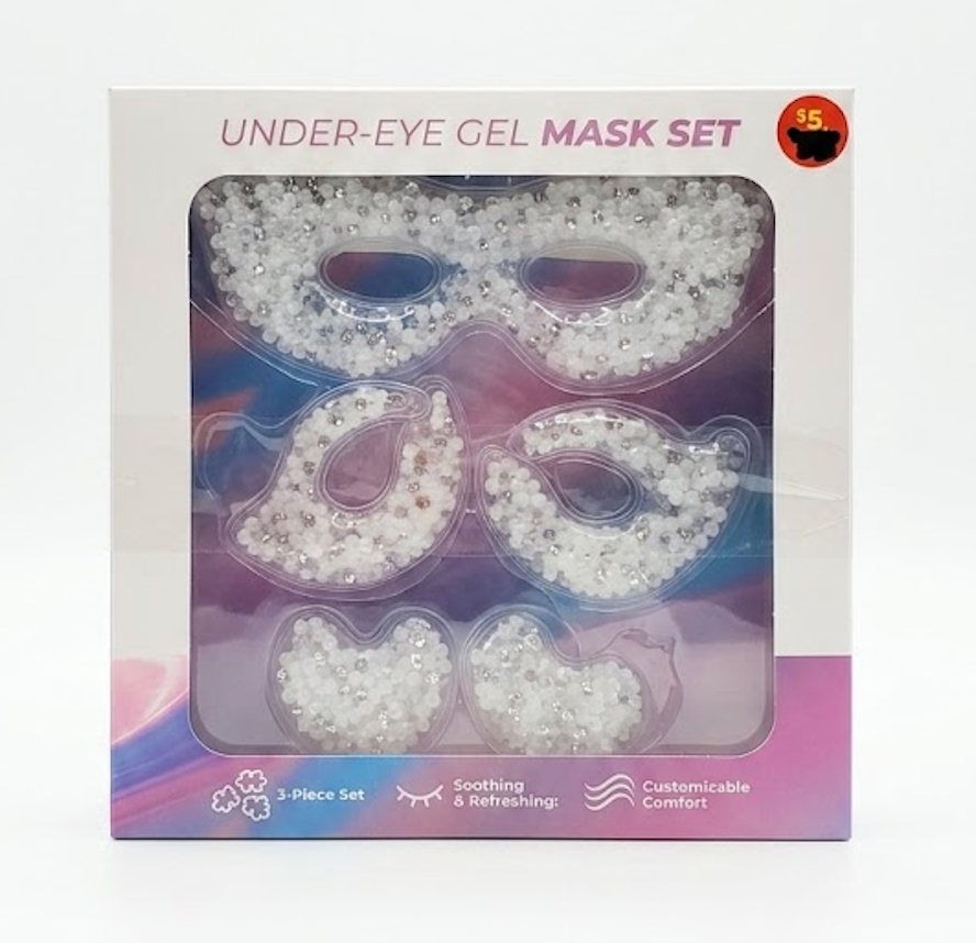 Under Eye Gel Mask 3Pc Set,Pack Of 2